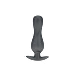 Shots OUCH! Curvy 11.7 cm Metallic Silicone Anal Plug Butt Plugs